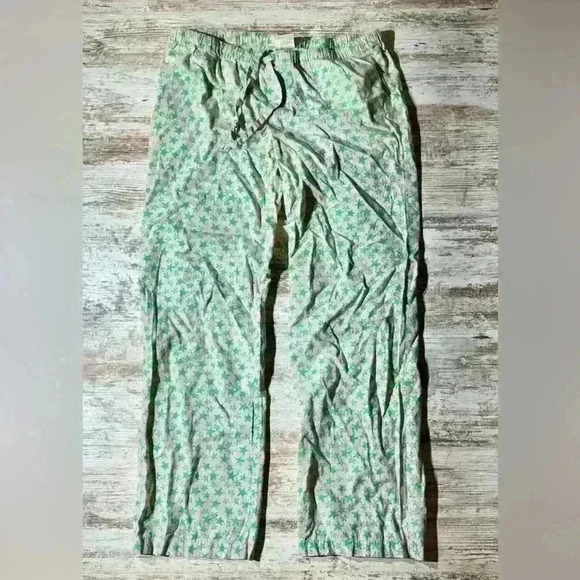Vineyard vines pink & green pajama pants with starfish design women’s size small - Picture 2 of 6